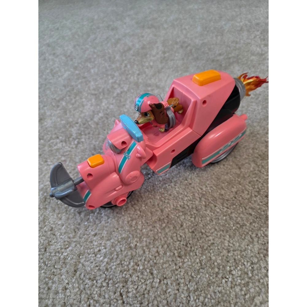 Paw Patrol Movie Liberty Deluxe Vehicle Pink Motorcycle with Liberty Figure